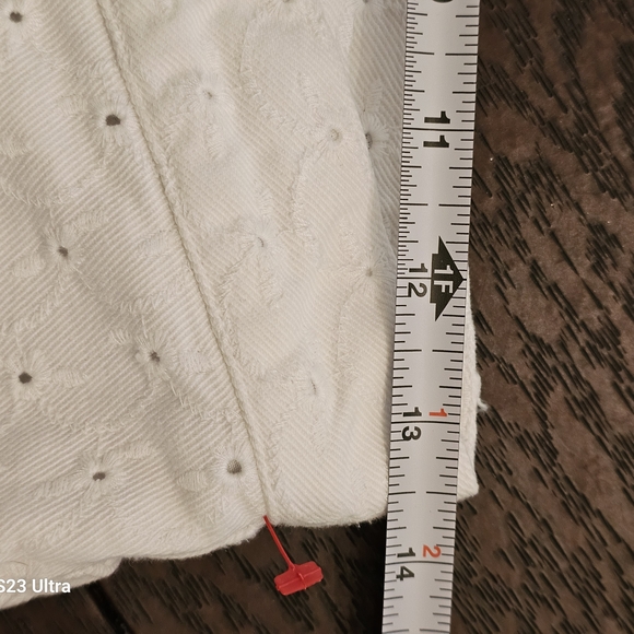 Lauren Jeans Co. Ralph Lauren White Eyelet Women Jeans - Picture 7 of 13